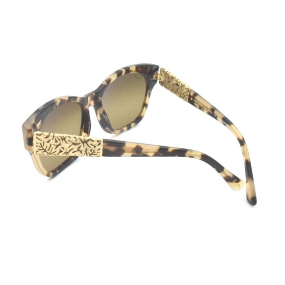 Maui Jim Monstera Mj 747-21B Honey Havana W with 24K Gold